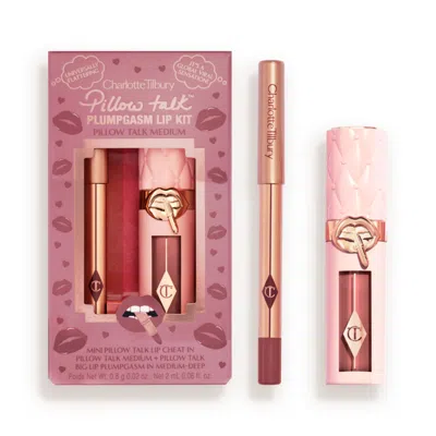 Charlotte Tilbury Pillow Talk Plumpgasm Lip Kit - Pillow Talk Medium In Pink