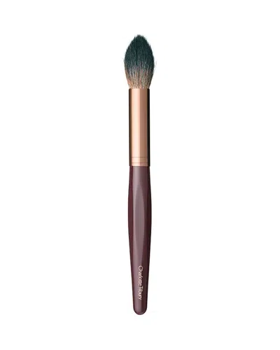 Charlotte Tilbury Powder & Sculpt Brush In Rose Gold & Night Crimson