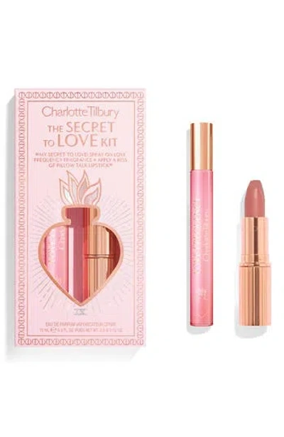 Charlotte Tilbury The Secret To Love Lipstick & Fragrance Kit $60 Value In Transparent