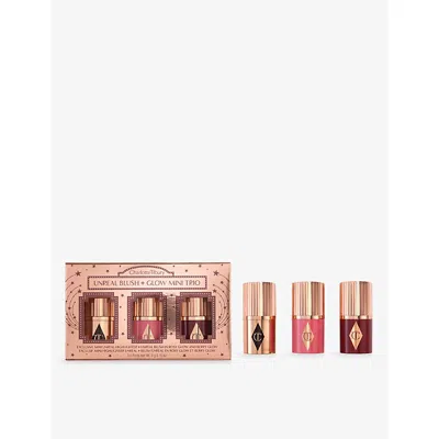 Charlotte Tilbury Unreal Blush Glow Mini Trio Worth £45