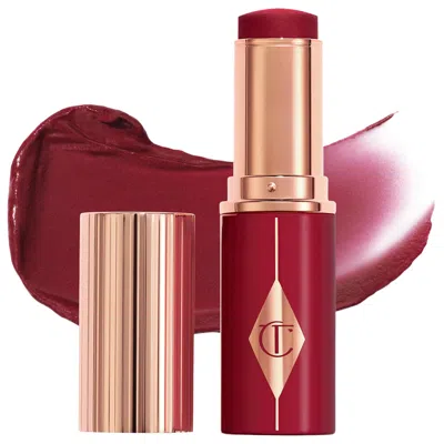 Charlotte Tilbury Unreal Lip + Cheek Glow Blush Stick With Hyaluronic Acid Berry Glow 0.31 Oz/9 ml