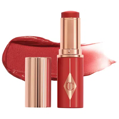 Charlotte Tilbury Unreal Lip + Cheek Glow Blush Stick With Hyaluronic Acid Cherry Glow 0.31 Oz/9 ml
