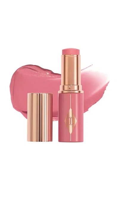 Charlotte Tilbury Unreal Lip + Cheek Glow Blush Stick With Hyaluronic Acid Rosy Glow 0.31 Oz/9 ml In Transparent