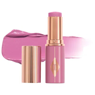 Charlotte Tilbury Unreal Lip + Cheek Glow Blush Stick With Hyaluronic Acid Pretty Glow 0.31 Oz/9 ml