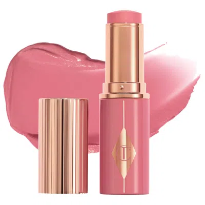 Charlotte Tilbury Unreal Lip + Cheek Glow Blush Stick With Hyaluronic Acid Rosy Glow 0.31 Oz/9 ml