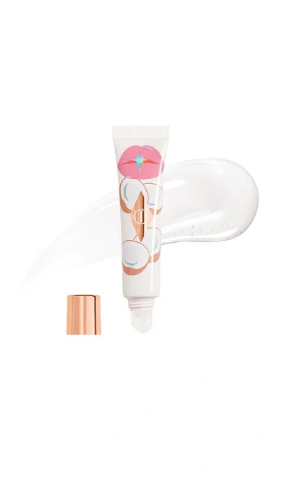 Charlotte Tilbury Unreal Lips Healthy Glow Nectar Lip Oil With Hyaluronic Acid And Vitamin E Juicylicious Coconut Wate In White