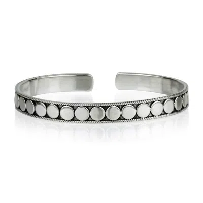 Charlotte's Web Jewellery Maharaja Men's Silver Cuff Bracelet