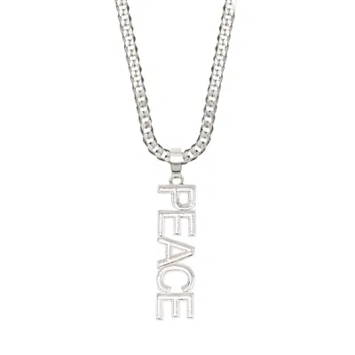 Charlotte's Web Jewellery Peace Rocks Men's Silver Necklace