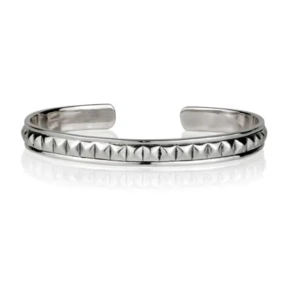 Charlotte's Web Jewellery Pyramid Men's Silver Bracelet