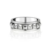 Charlotte's Web Jewellery Pyramid Men's Silver Spinning Ring