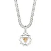 Charlotte's Web Jewellery Solar Plexus Chakra Men's Silver Necklace - Citrine In Silver