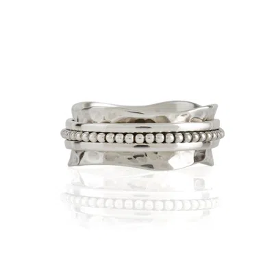 Charlotte's Web Jewellery Women's Aura Halo Silver Spinning Ring