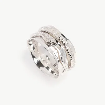Charlotte's Web Jewellery Women's Aura Zen Silver Spinning Ring