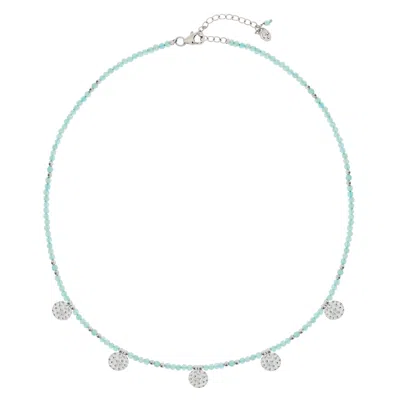 Charlotte's Web Jewellery Women's Blue Aegean Silver Beaded Necklace - Amazonite