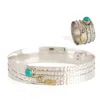 Charlotte's Web Jewellery Women's Blue Secret Garden Silver Ring & Bangle Gift Set - Turquoise In Blue