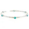Charlotte's Web Jewellery Women's Blue / Silver Holi Jewel Silver Bangle - Turquoise