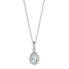 Charlotte's Web Jewellery Women's Blue / Silver March Birthstone Sterling Silver Necklace - Aquamarine