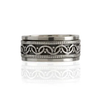 Charlotte's Web Jewellery Women's Celtic Bravery Unisex Silver Spinning Ring