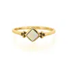 Charlotte's Web Jewellery Women's Divinity Princess Gold Vermeil Ring - Opal In Gold