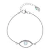 Charlotte's Web Jewellery Women's Eye Of Intuition Silver Bracelet - Blue Topaz In Silver