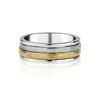 Charlotte's Web Jewellery Women's Gold / Silver Divine Cosmos Silver Unisex Spinning Ring