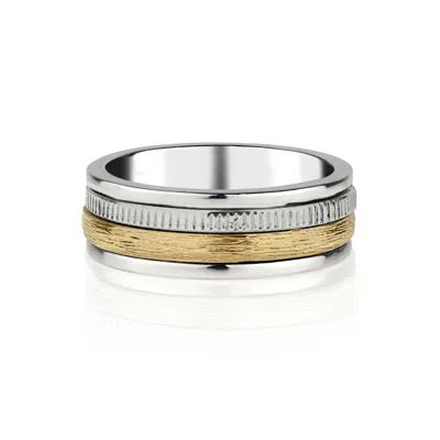 Charlotte's Web Jewellery Women's Gold / Silver Divine Cosmos Silver Unisex Spinning Ring