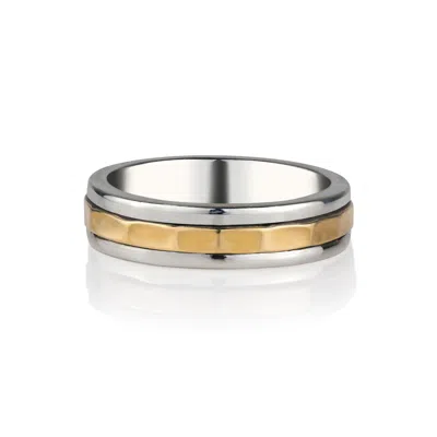 Charlotte's Web Jewellery Women's Gold / Silver Karma Fortune Silver Unisex Spinning Ring