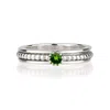 Charlotte's Web Jewellery Women's Green / Silver Lalita Silver Spinning Ring - Chrome Diopside