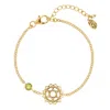 Charlotte's Web Jewellery Women's Heart Chakra Gold Vermeil Bracelet - Peridot In Gold