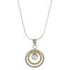 Charlotte's Web Jewellery Women's Infinity Universe Silver Necklace - Moonstone In Silver