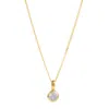 Charlotte's Web Jewellery Women's June Birthstone Charm Gold Vermeil Necklace - Moonstone In Gold