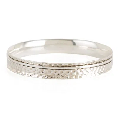 Charlotte's Web Jewellery Women's Karma Abundance Silver Spinning Bangle