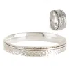 Charlotte's Web Jewellery Women's Karma Abundance Silver Spinning Ring & Bangle Gift Set