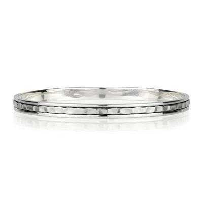 Charlotte's Web Jewellery Women's Karma Abundance Silver Spinning Stacking Bangle