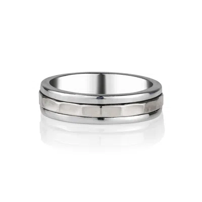 Charlotte's Web Jewellery Women's Karma Abundance Silver Unisex Spinning Ring