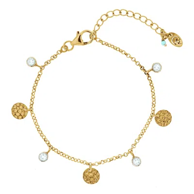 Charlotte's Web Jewellery Women's Lakshmi Gold Vermeil Bracelet - Blue Topaz