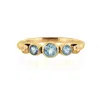 Charlotte's Web Jewellery Women's Lakshmi Gold Vermeil Ring - Blue Topaz In Gold