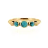 Charlotte's Web Jewellery Women's Lakshmi Gold Vermeil Ring - Turquoise In Gold