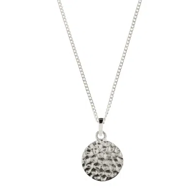 Charlotte's Web Jewellery Women's Lakshmi Hammered Disc Silver Necklace