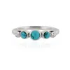 Charlotte's Web Jewellery Women's Lakshmi Silver Ring - Turquoise In Silver