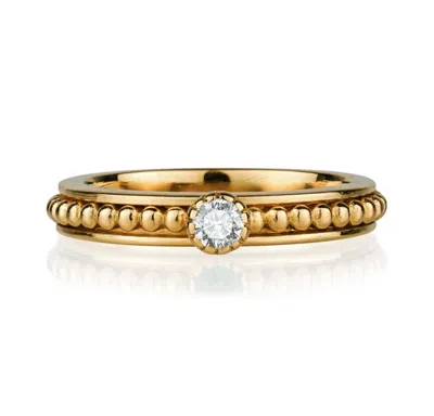 Charlotte's Web Jewellery Women's Lalita Gold Vermeil Spinning Ring - Cubic Zirconia