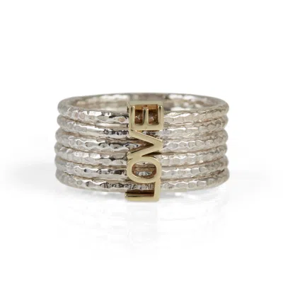 Charlotte's Web Jewellery Women's Love In A Spin Silver Spinning Stacking Ring
