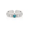Charlotte's Web Jewellery Women's Maharani Silver Midi Ring / Toe Ring - Turquoise
