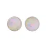 Charlotte's Web Jewellery Women's Maya Interchangeable Silver Stud Earrings - Opal In Silver