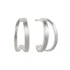 Charlotte's Web Jewellery Women's Nature Gratitude Silver Hoop Earrings