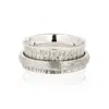 Charlotte's Web Jewellery Women's Nature Gratitude Silver Spinning Ring