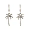 Charlotte's Web Jewellery Women's Oasis Palm Silver Drop Earrings In Silver