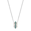 Charlotte's Web Jewellery Women's Parvati Silver Spinning Necklace - Turquoise