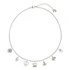 Charlotte's Web Jewellery Women's Peace, Love And Freedom Charm Silver Necklace In Silver