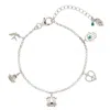 Charlotte's Web Jewellery Women's Peace, Love And Freedom Silver Charm Bracelet In Silver
